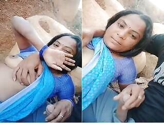 Village bhabhi and devar having fun outdoors